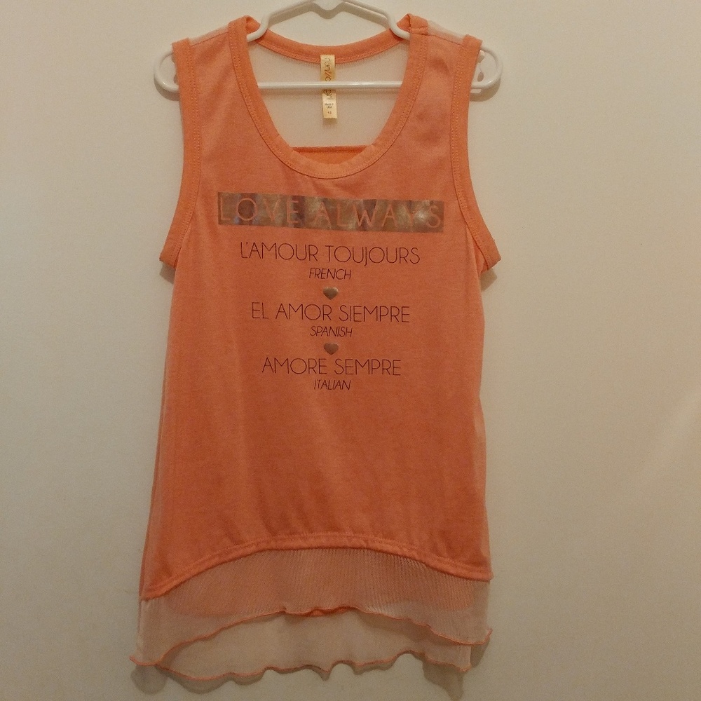 Runway Girl Graphic Print Top, Coral, 10